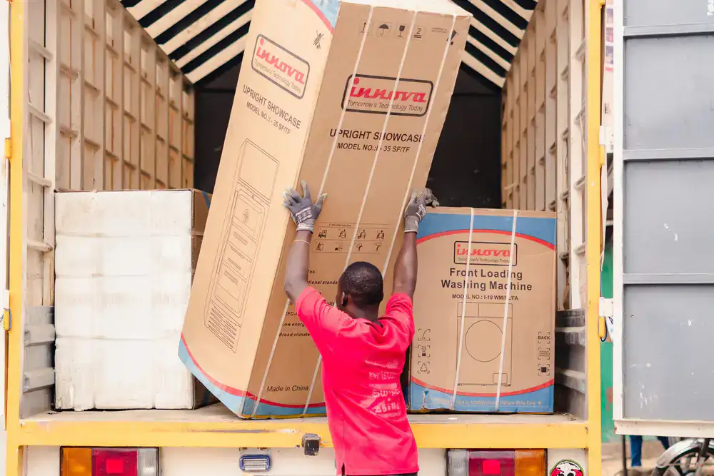 Transporting a single heavy appliance safely